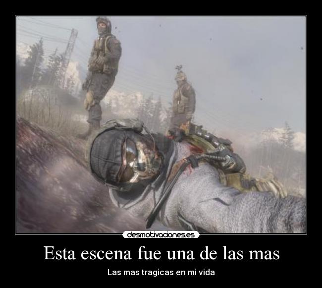 Esta escena fue una de las mas - Las mas tragicas en mi vida