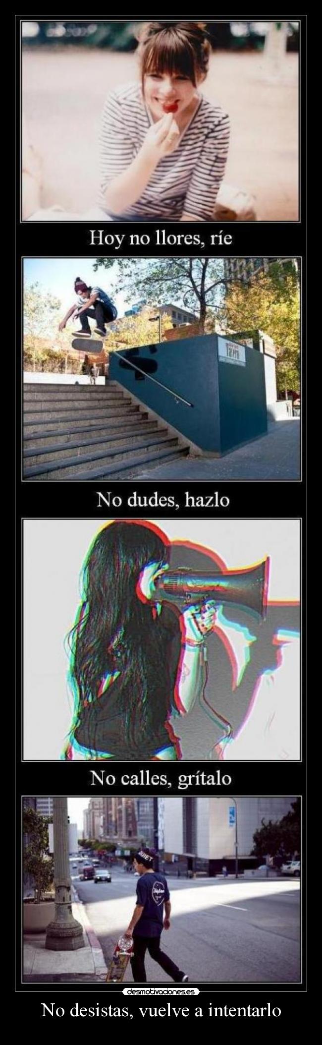 No desistas, vuelve a intentarlo -