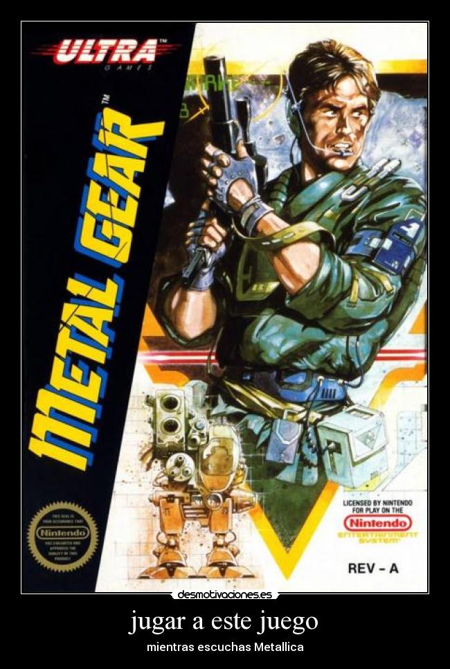 carteles metal gear videojuegos konami nes desmotivaciones