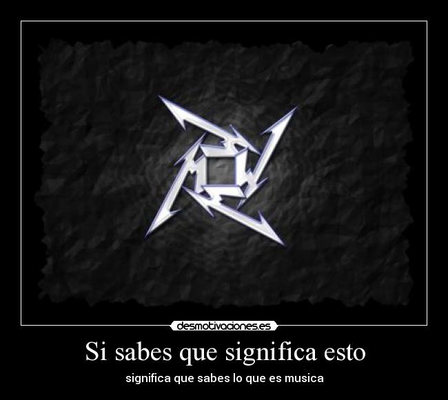 Si sabes que significa esto - 
