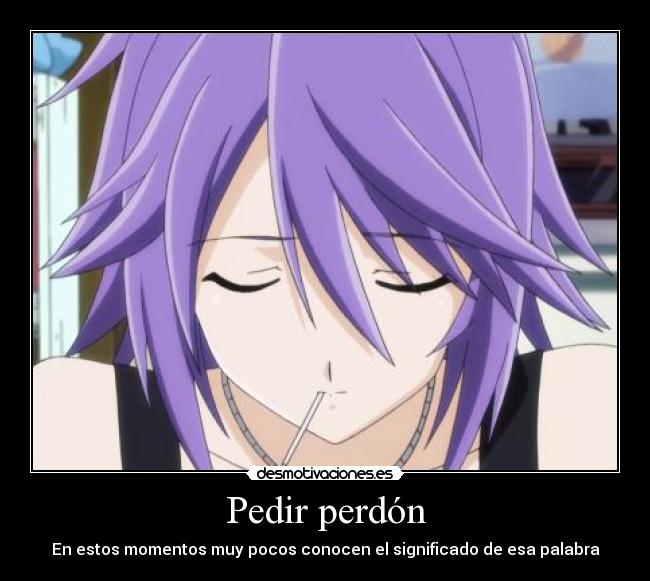 carteles perdon mizore desmotivaciones