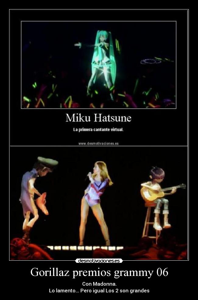 Gorillaz premios grammy 06 -
