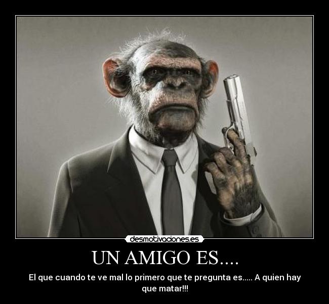 UN AMIGO ES.... -