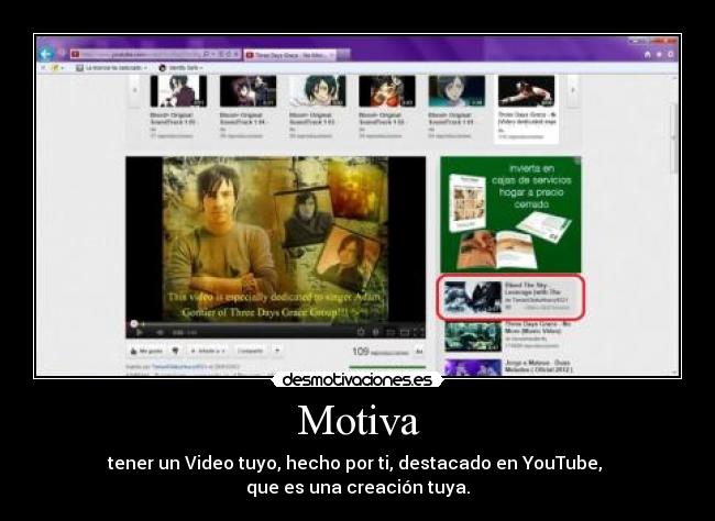 carteles motiva tener video tuyo destacado youtube desmotivaciones