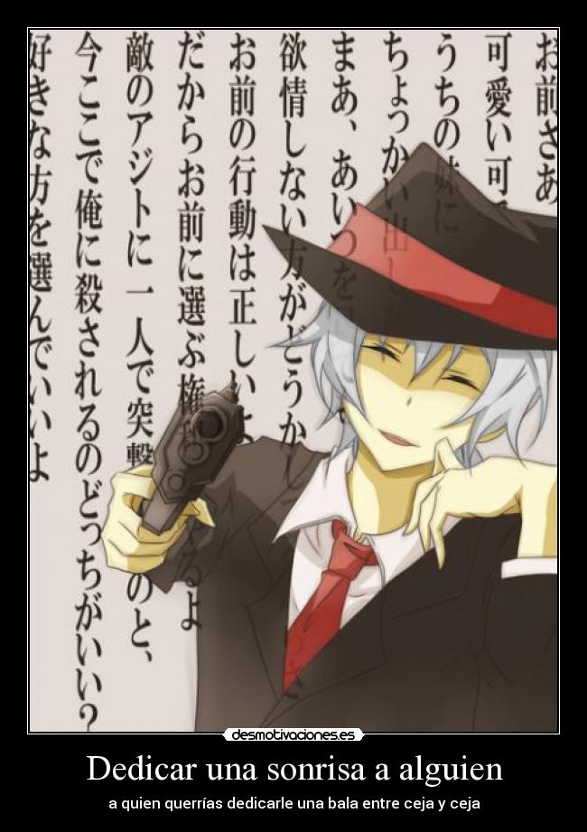 Dedicar una sonrisa a alguien - 