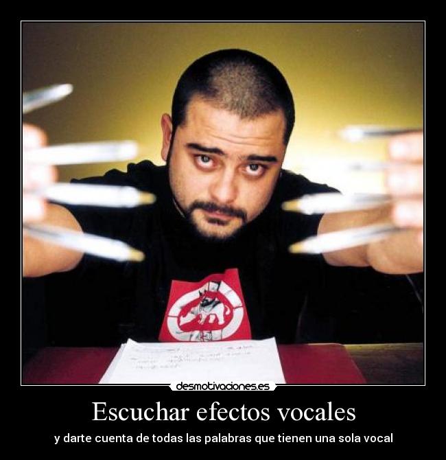 Escuchar efectos vocales -