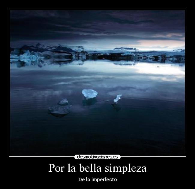 Por la bella simpleza -