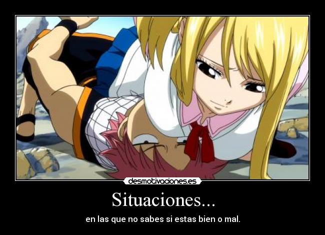 carteles anime amor natsuxlucy fairytail desmotivaciones