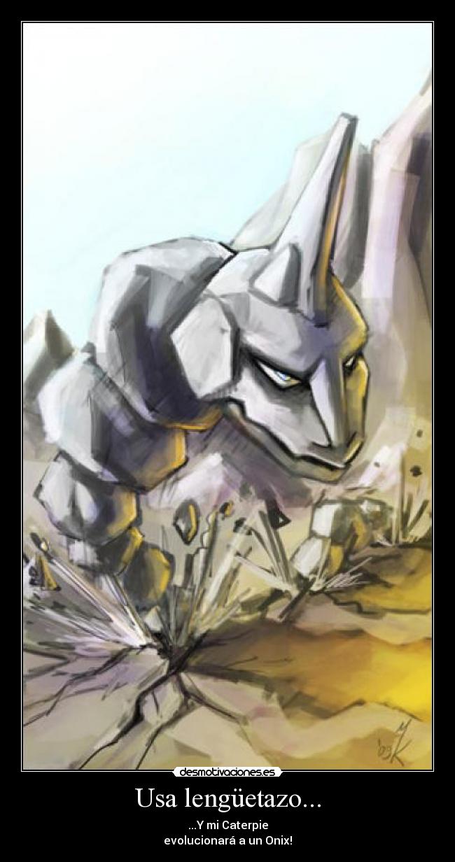 carteles pokemon zetabe onix caterpie visualboyadvance desmotivaciones