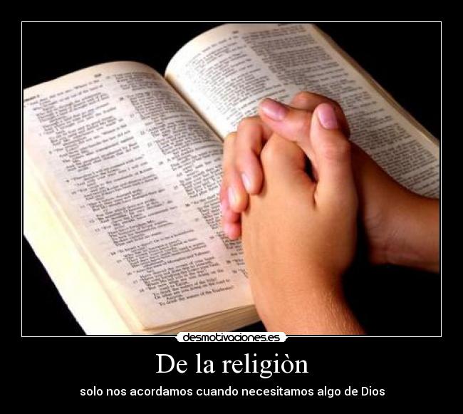 De la religiòn -