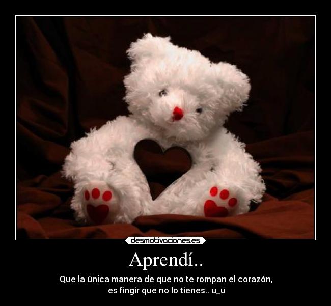 Aprendí.. -