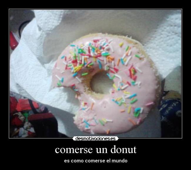 comerse un donut -