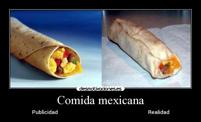 Comida mexicana - Publicidad Realidad