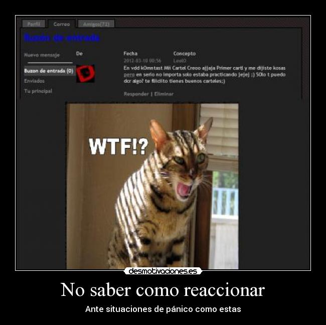No saber como reaccionar - Ante situaciones de pánico como estas