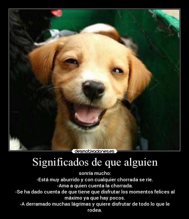 Significados de que alguien -