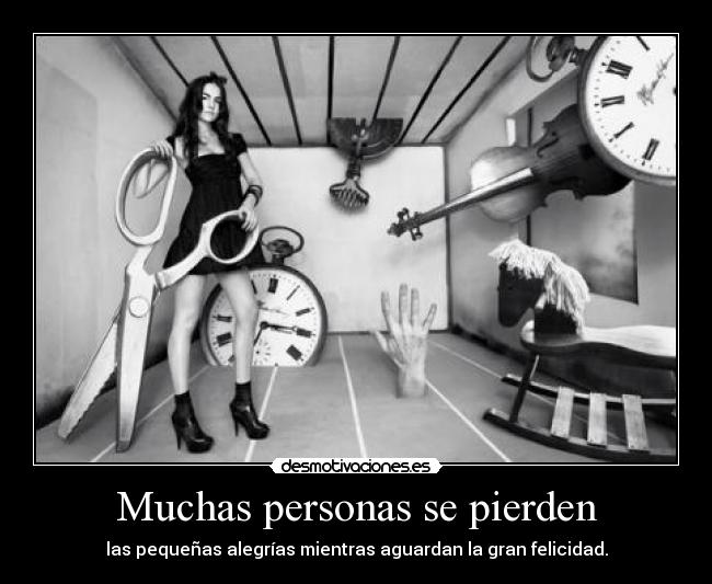 Muchas personas se pierden -