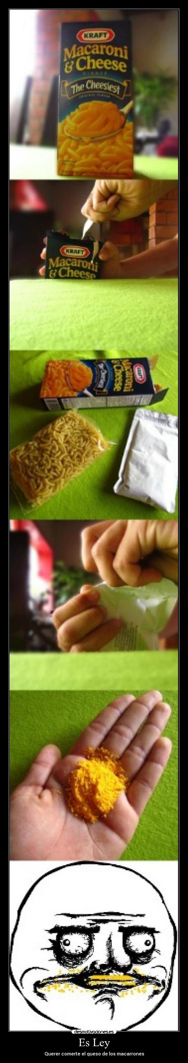 carteles macarrones con queso wuu desmotivaciones