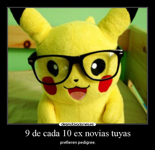 9 de cada 10 ex novias tuyas - prefieren pedigree.