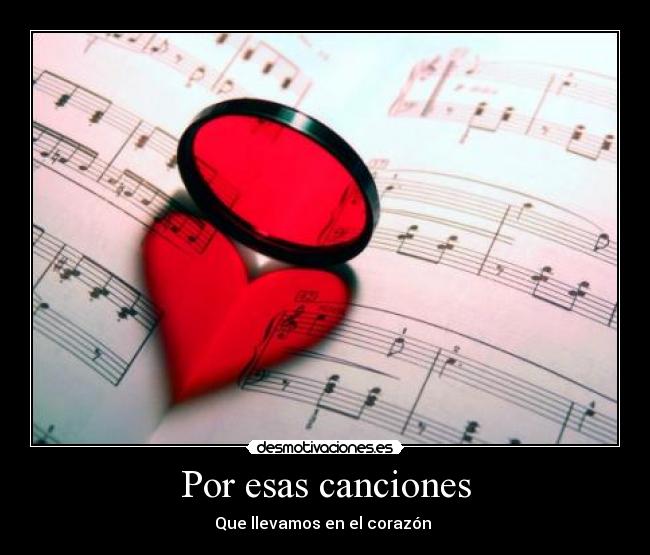 Por esas canciones -