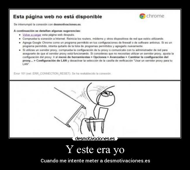 Y este era yo - Cuando me intente meter a desmotivaciones.es