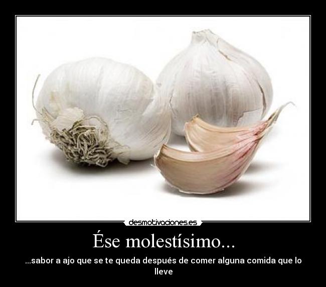carteles sabor ajo desmotivaciones