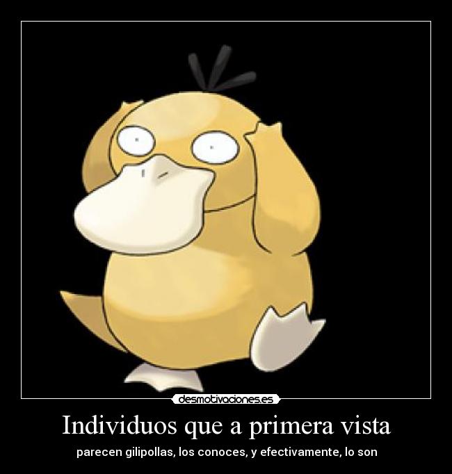 Individuos que a primera vista -