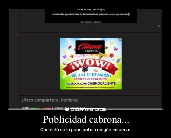 Publicidad cabrona... -