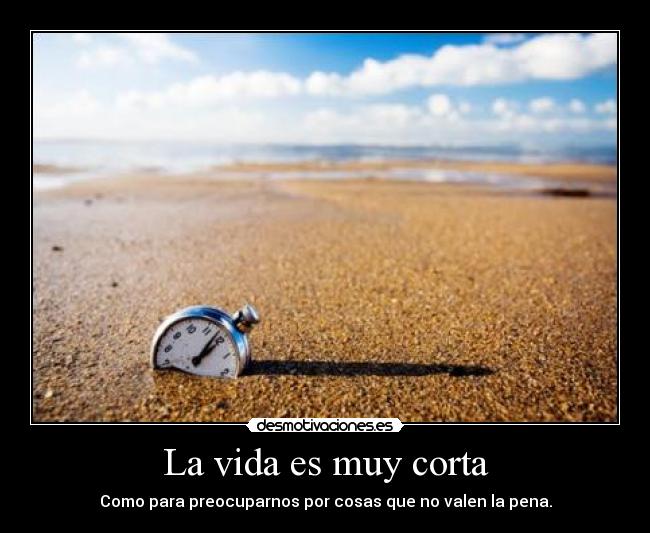 La vida es muy corta - 