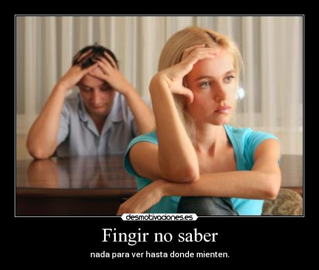 carteles fingir saber desmotivaciones