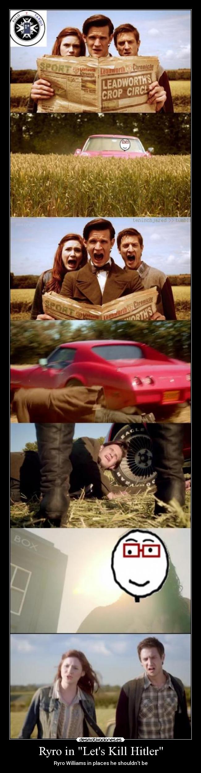 carteles clantimelord ryro williams ruloytardis doctorwho doctor matt smith karen gillian rory amy desmotivaciones