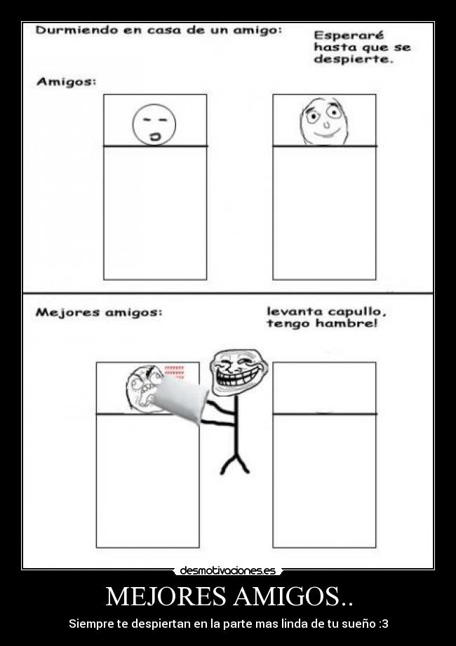 carteles amigos mejores amigos desmotivaciones