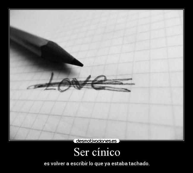 Ser cínico - 