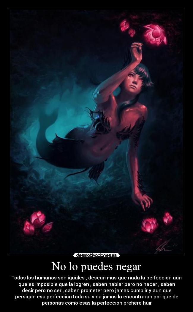 No lo puedes negar -