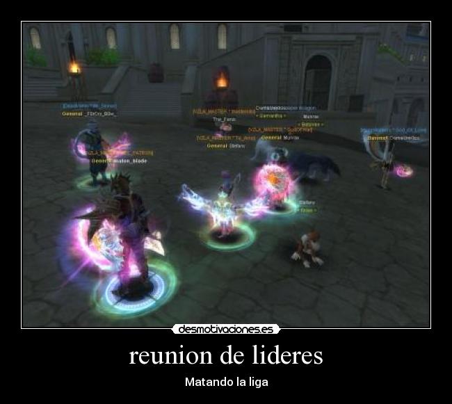 reunion de lideres - Matando la liga