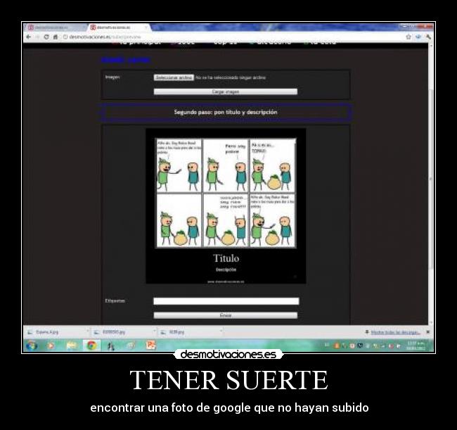 TENER SUERTE - encontrar una foto de google que no hayan subido