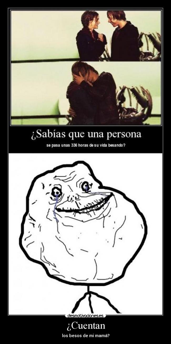 carteles forever alone besos harry potter hermione ronald weasley solo peru mama desmotivaciones