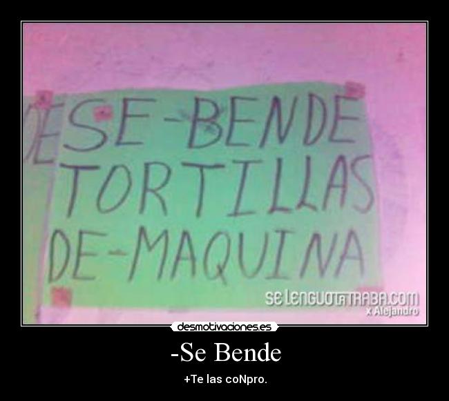 -Se Bende - +Te las coNpro.