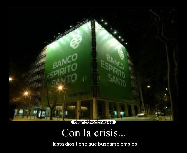 Con la crisis... - Hasta dios tiene que buscarse empleo