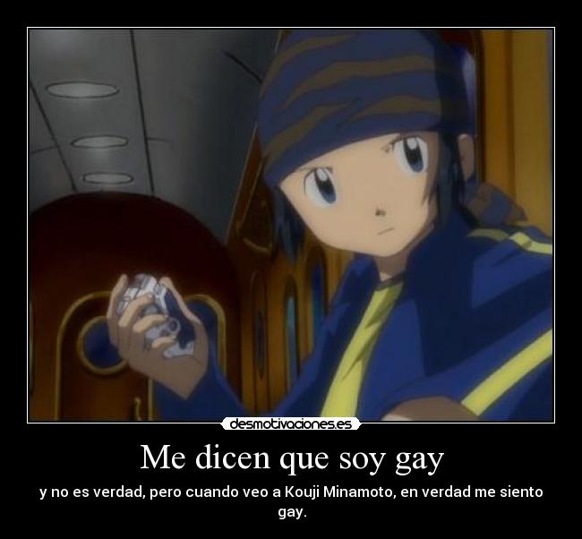 carteles kouji koji minamoto gay digimon frontier desmotivaciones