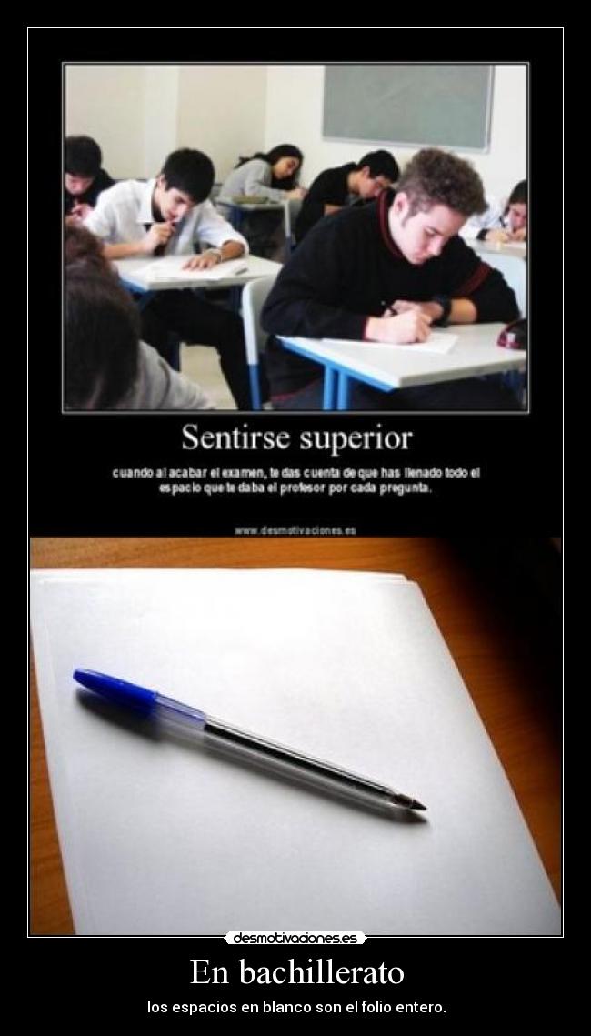 En bachillerato -