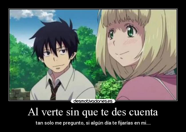 Al verte sin que te des cuenta -