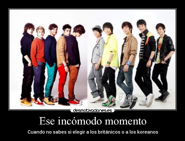 Ese incómodo momento - Cuando no sabes si elegir a los británicos o a los koreanos