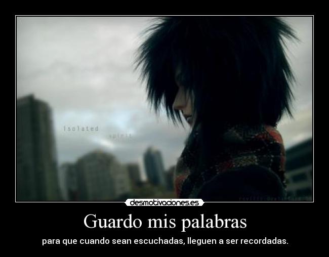 Guardo mis palabras - 