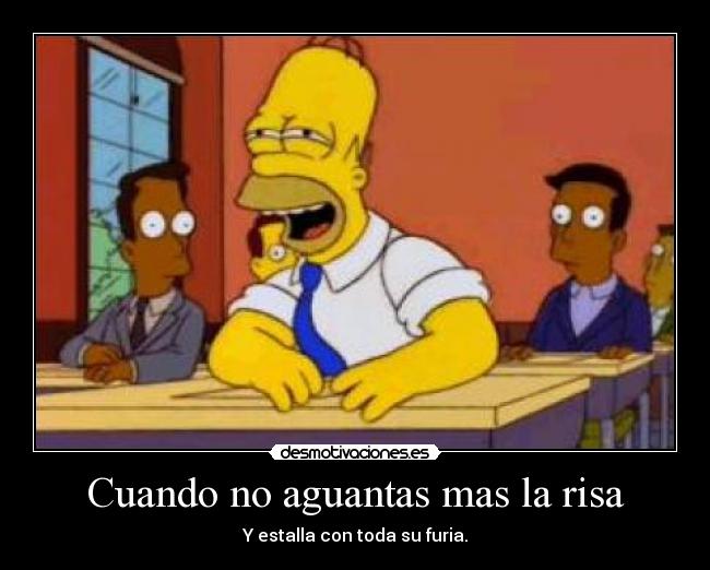 carteles risa homero simpson risa comenta puntua desmotivaciones