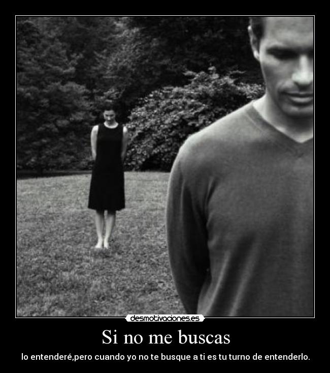 Si no me buscas -