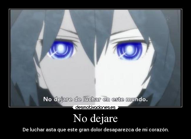No dejare -