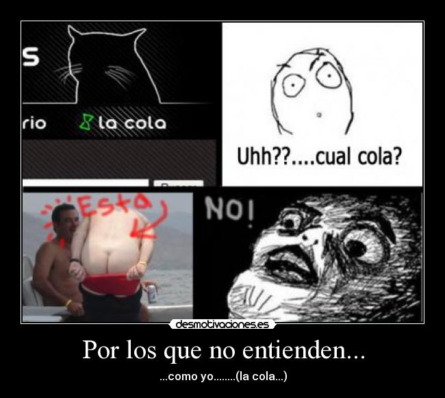 carteles por los que entendieron como cola gatosdesmotivaciones meme memes desmotivaciones