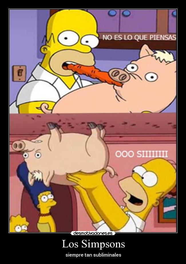 Los Simpsons - siempre tan subliminales