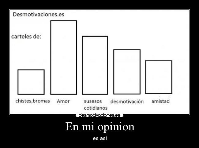 En mi opinion - es asi