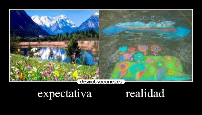 expectativa realidad -